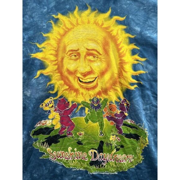 Tennessee River Grateful Dead Sunshine Daydreaming Blue Tie Dye T-Shirt Men’s XL - Picture 4 of 5